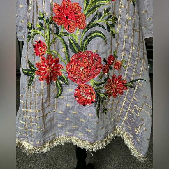 5/$25 Handmade vintage beaded and embroidered Middle Eastern style dress - Picture 4 of 16